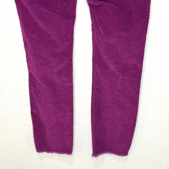 Vineyard Vines Pants Womens 28 Purple Corduroy Raw Hem Ankle Stretch 2P001366 - Picture 7 of 9